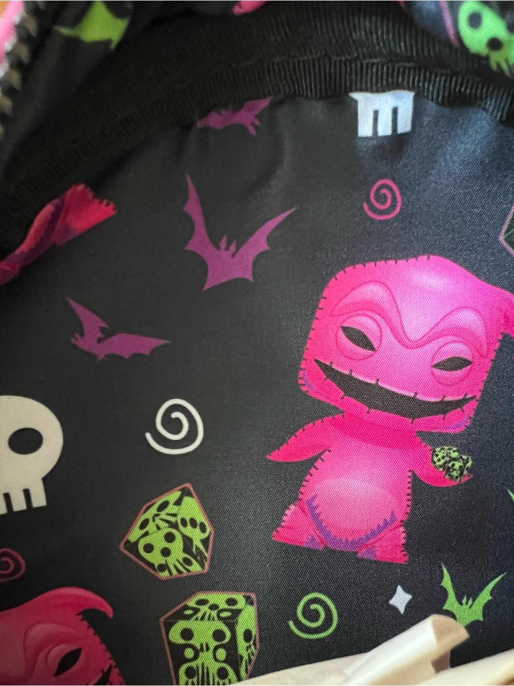 Loungefly NBC Oogie Boogie Pink Neon Backpack & Coin Pouch NWT *NYCC EXCLUSIVE!* - Picture 11 of 11